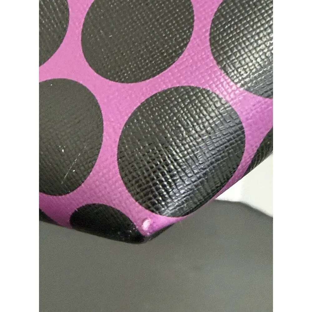 Michael Kors Kiki Large Polka Dot Print Tote Pomegranate & Black